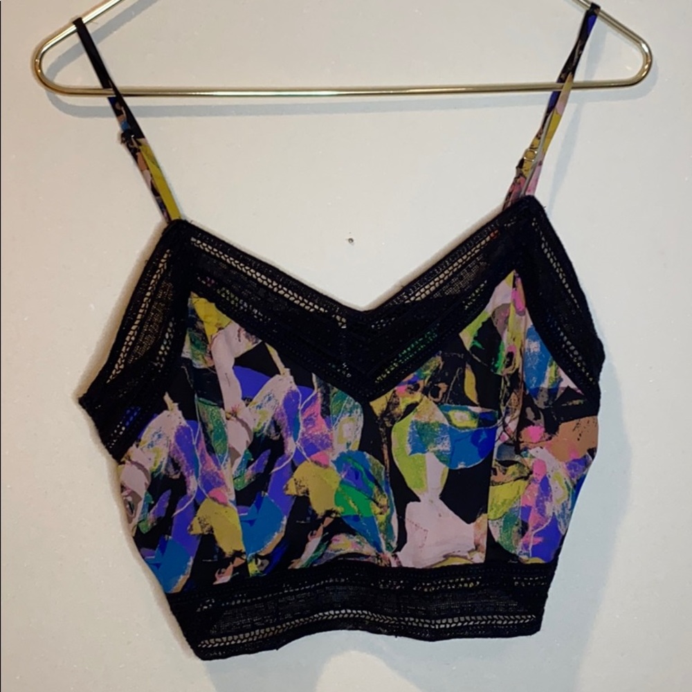Multi-colored crop top